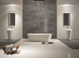 Дизайн плитки для ванной комнаты: фото