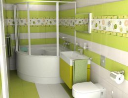 современный дизайн небольшой ванной